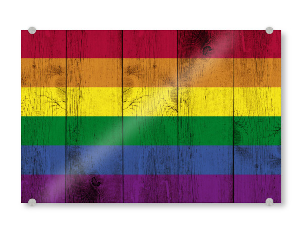 Acrylglasbild "The Rainbow Flag" artboxONE - Liebe,Männer,Festivals