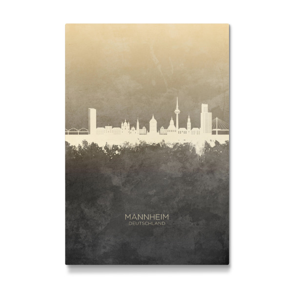 Galerie-Print "Mannheim Germany Skyline Taupe" 30x20 cm artboxONE