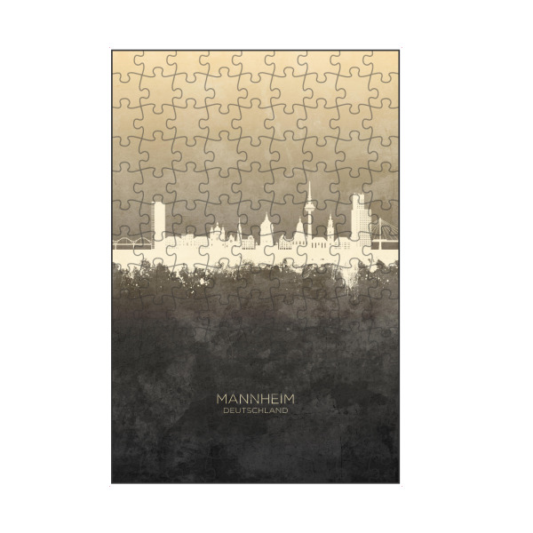 artboxONE Puzzle "Mannheim Germany Skyline Taupe" artboxONE - Städte