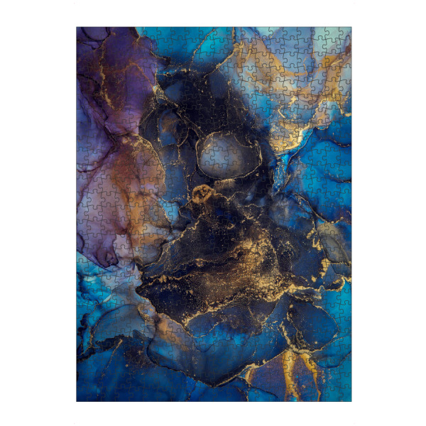 Puzzle Ravensburger "Blauer Mamor" artboxONE - Abstrakt