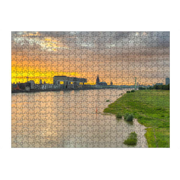 artboxONE Puzzle "Kölner Skyline Südbrücke" artboxONE - Städte / Köln,Reise,Architektur