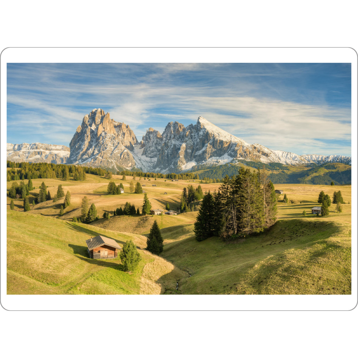 Tischset "Auf der Seiser Alm im Herbst" artboxONE - Natur,Reise,Reise / Länder