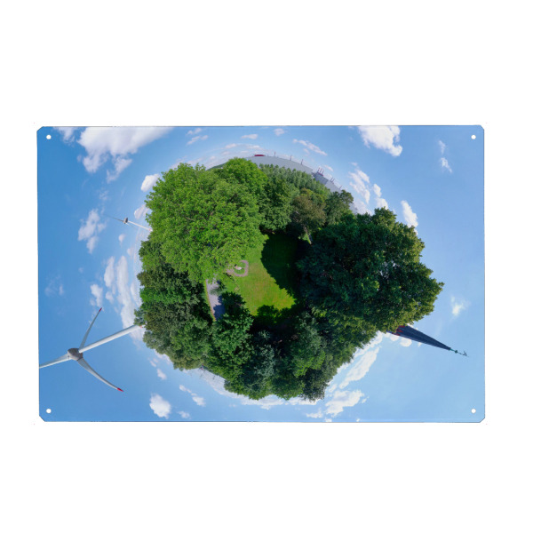 Holzbild "HH-Altenwerder, Gefallenen-Denkmal" artboxONE - Städte,Städte / Hamburg,Natur,Reise,Reise / Länder