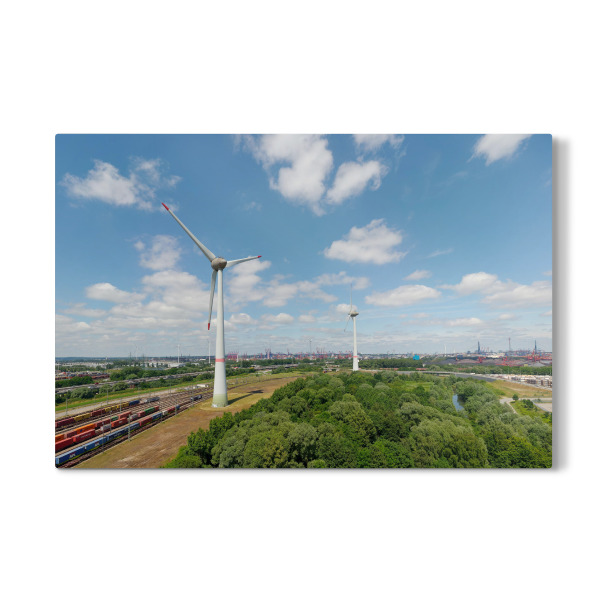 Galerie-Print "E-126 Windräder HH - Altenwerder" 30x20 cm artboxONE