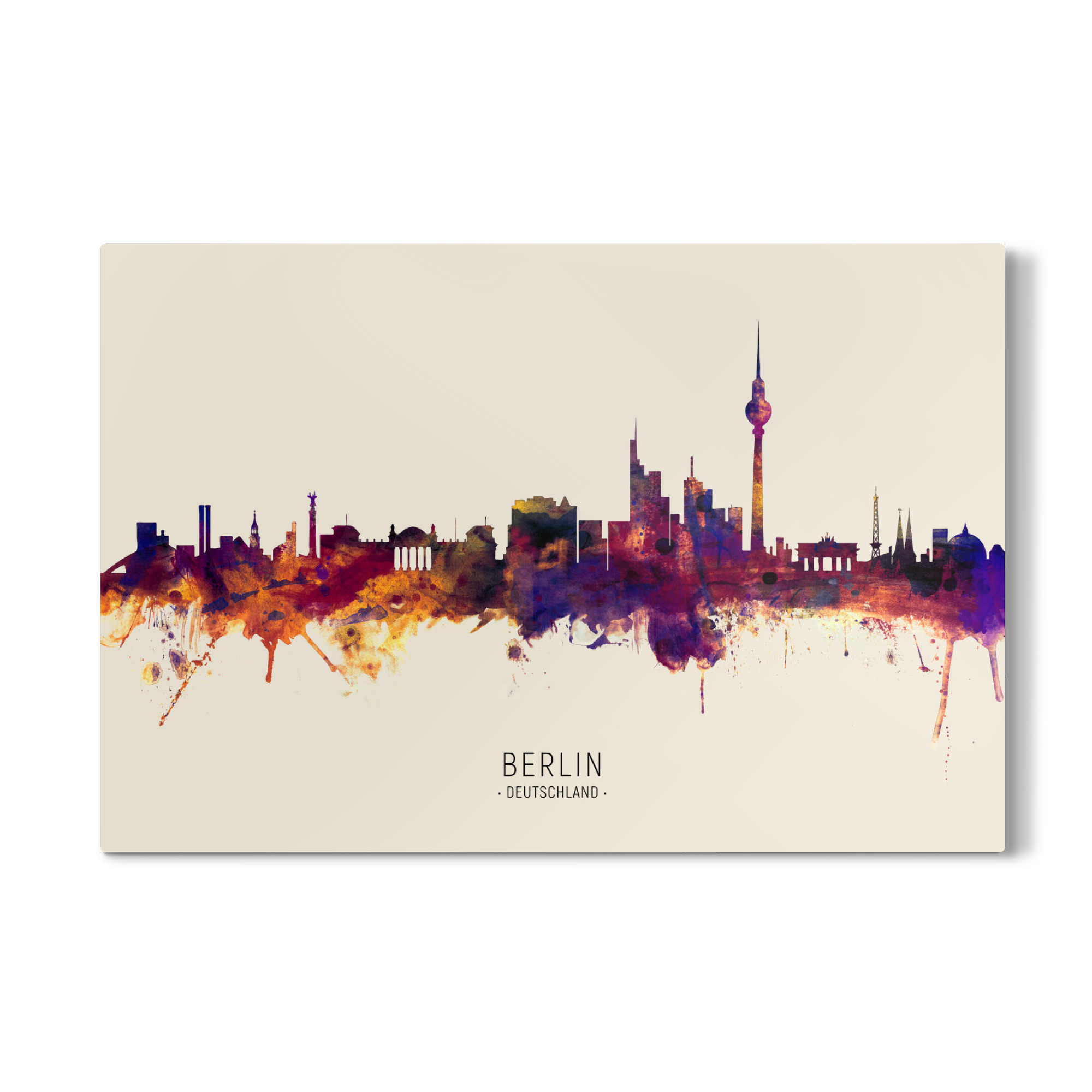 Galerie-Print "Berlin Skyline Autumn Name" 30x20 cm artboxONE