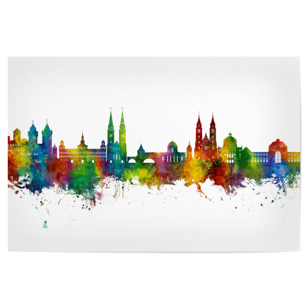 Poster "Nürnberg Germany Skyline" artboxONE - Städte
