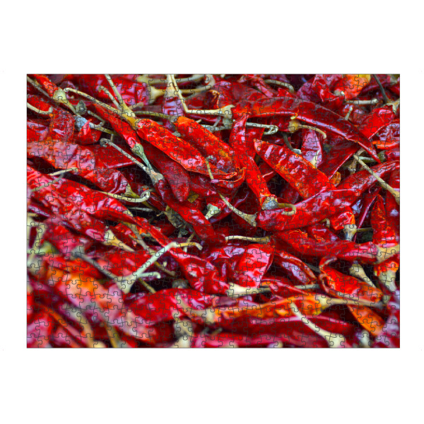 Puzzle Ravensburger "Dried Chili Peppers" artboxONE - Reise / Länder,Essen & Trinken / Obst & Gemüse