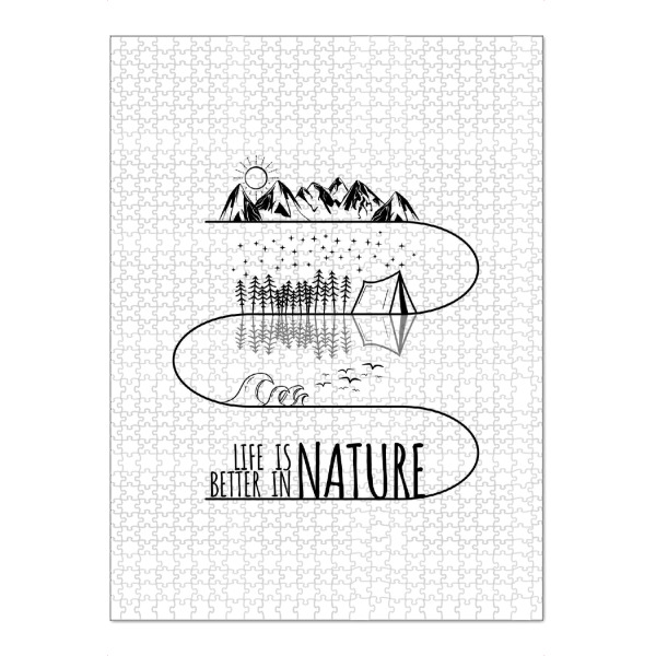 Puzzle Ravensburger "LIFE IS BETTER IN NATURE" artboxONE - Natur,Reise,Sport