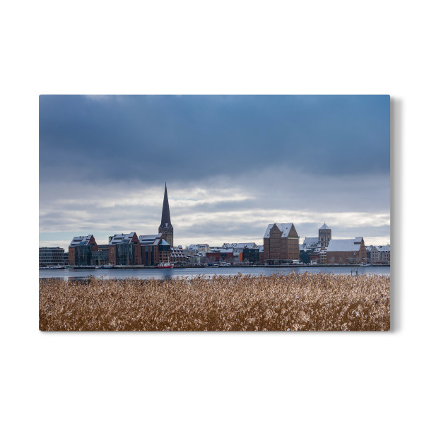 Galerie-Print "Schilf, Warnow und Rostock" 30x20 cm artboxONE