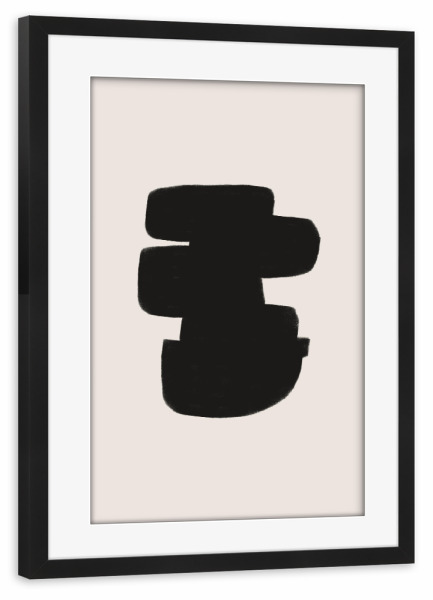 Poster mit Rahmen schwarz "Abstract Building" artboxONE - Abstrakt,Geometrie