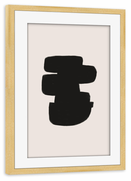 Poster mit Rahmen kiefer "Abstract Building" artboxONE - Abstrakt,Geometrie