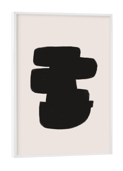 Poster mit weißem Rahmen "Abstract Building" artboxONE - Abstrakt,Geometrie