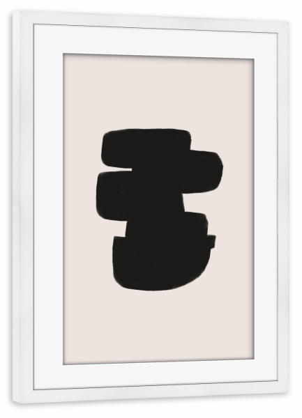 Poster mit Rahmen weiß "Abstract Building" artboxONE - Abstrakt,Geometrie