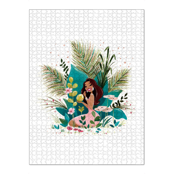 Puzzle Ravensburger "Fantom Fifi Art-Tiki Coco Girl" artboxONE - Natur,Reise,Floral,Comic,Menschen