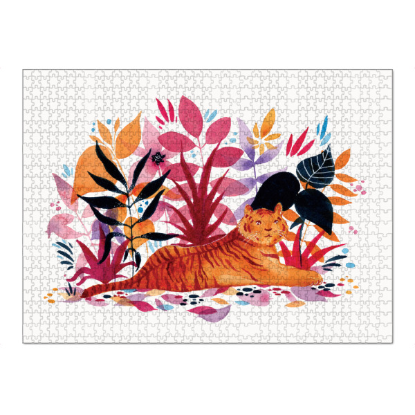 Puzzle Ravensburger "Fantom Fifi Art-Tiger im Dschungel" artboxONE - Natur,Tiere,Comic