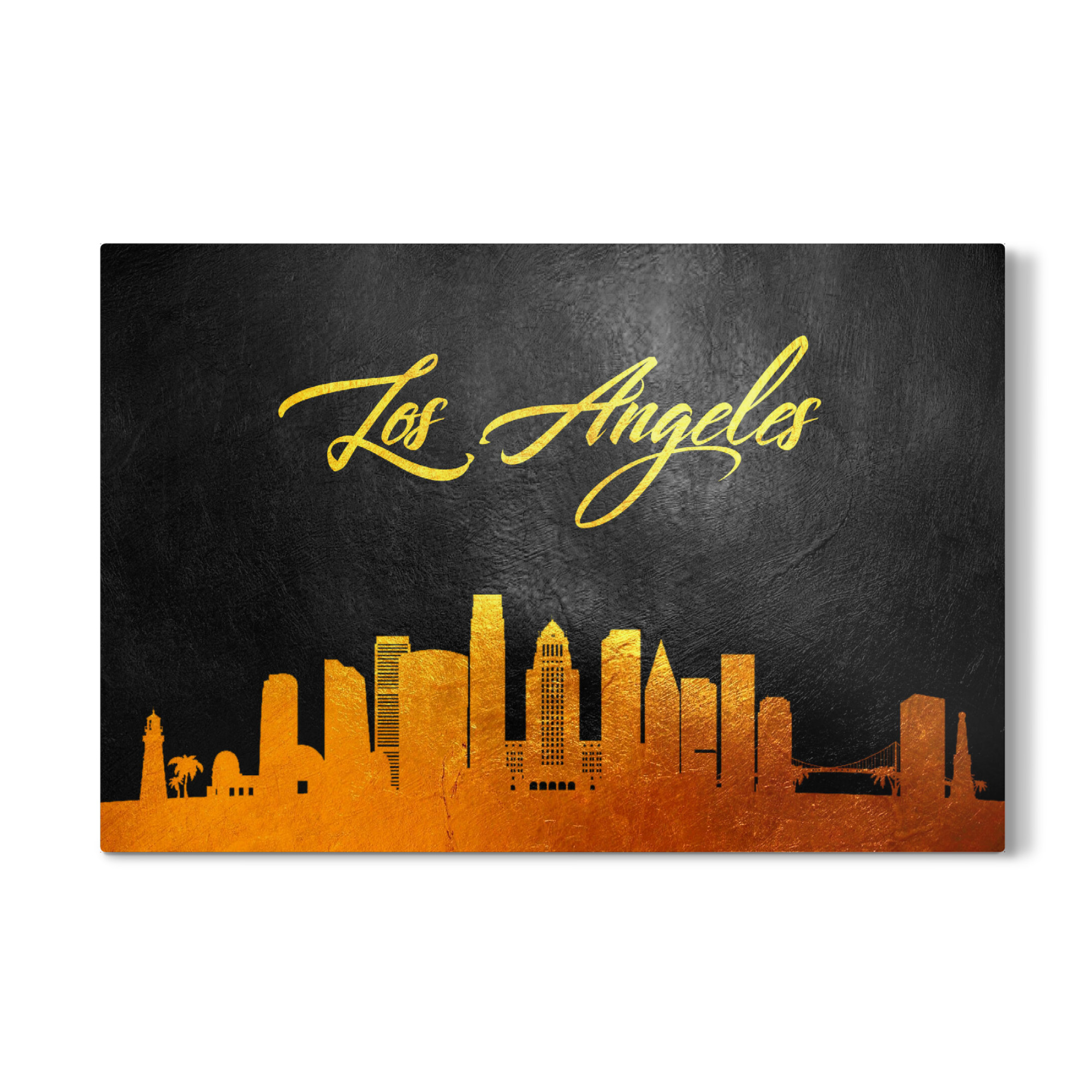 Galerie-Print "Los Angeles Gold Skyline" 75x50 cm artboxONE