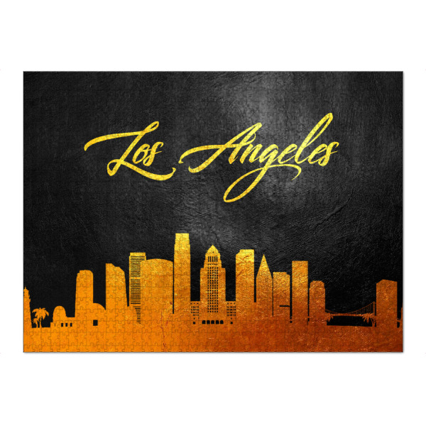 Puzzle Ravensburger "Los Angeles Gold Skyline" artboxONE - Städte / Los Angeles - Los angeles,California,City,Stadt,Amerika,America