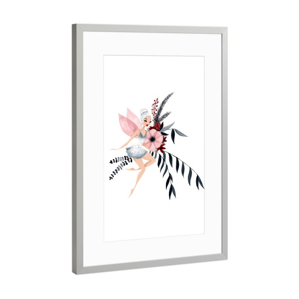 Poster mit Rahmen Silber "Fantom Fifi Art-Frozen Fairy" artboxONE - Natur,Comic,Menschen,Fiktion