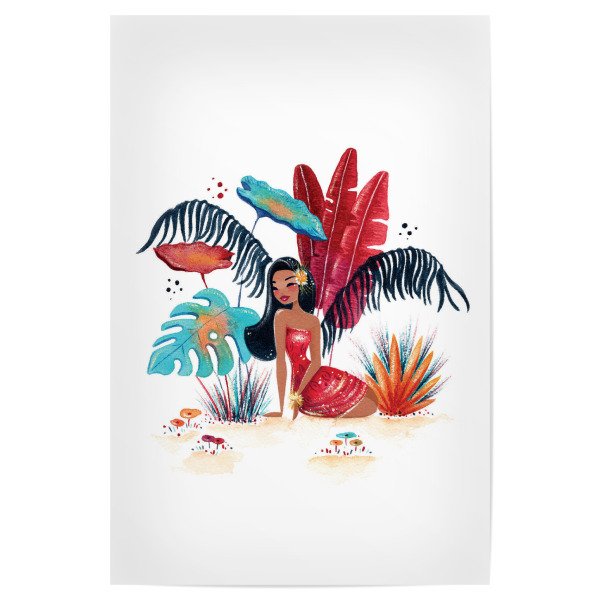 Poster 30x20 cm "Fantom Fifi Art-Tropic Leaves" artboxONE - Natur,Floral,Comic,Menschen,Fashion