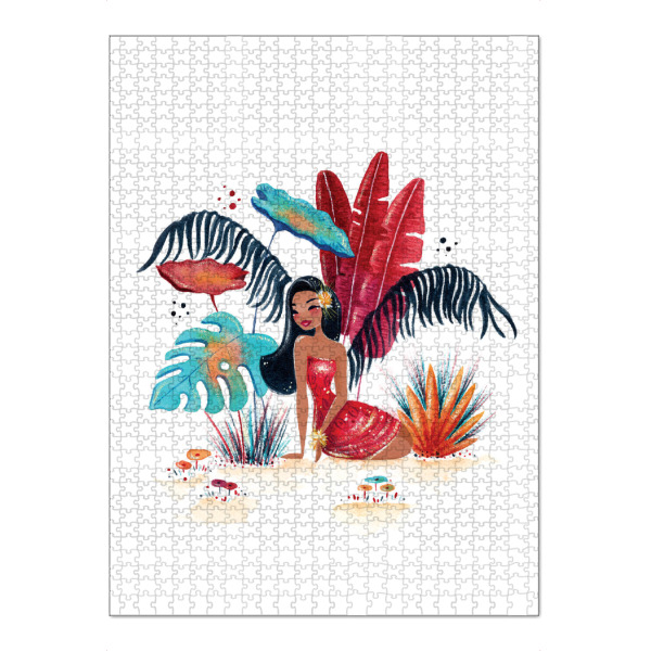 Puzzle Ravensburger "Fantom Fifi Art-Tropic Leaves" artboxONE - Natur,Floral,Comic,Menschen,Fashion