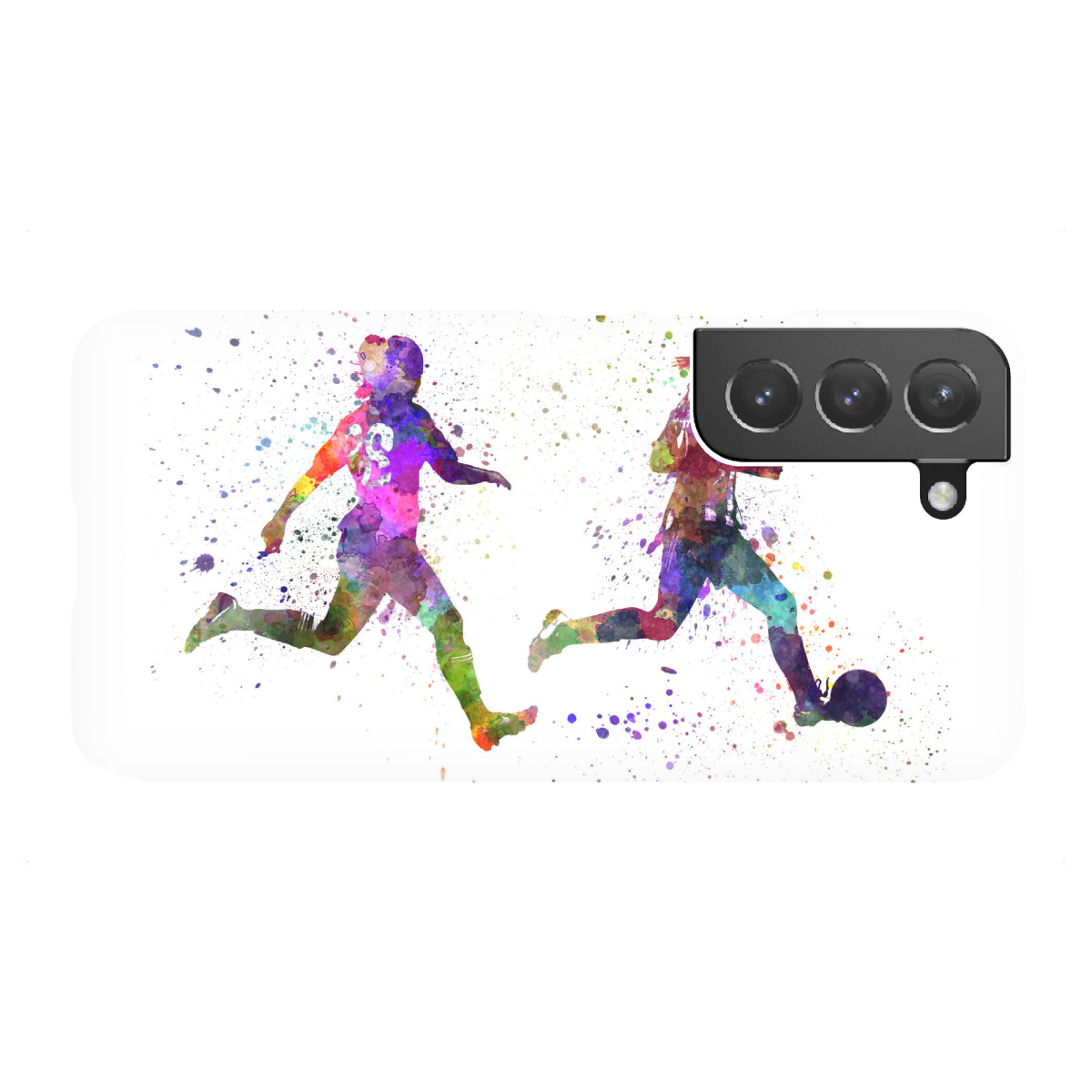 "Soccer player in watercolor-b"für Samsung Galaxy - Premium-Case Handyhülle artboxONE