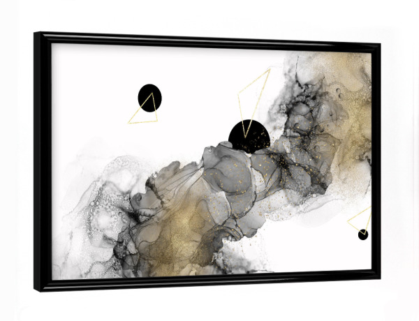Poster mit schwarzem Rahmen "ALCOHOL INK Galaxie abstrakt" artboxONE - Abstrakt,Geometrie