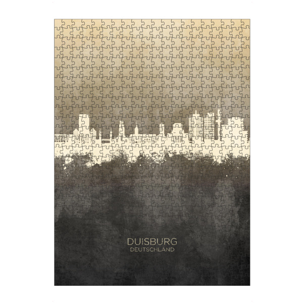 artboxONE Puzzle "Duisburg Germany Skyline Taupe" artboxONE - Städte