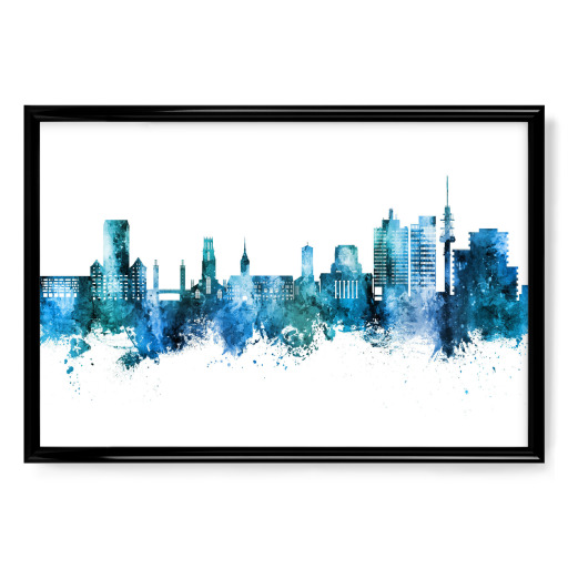 Duisburg Germany Skyline Blue