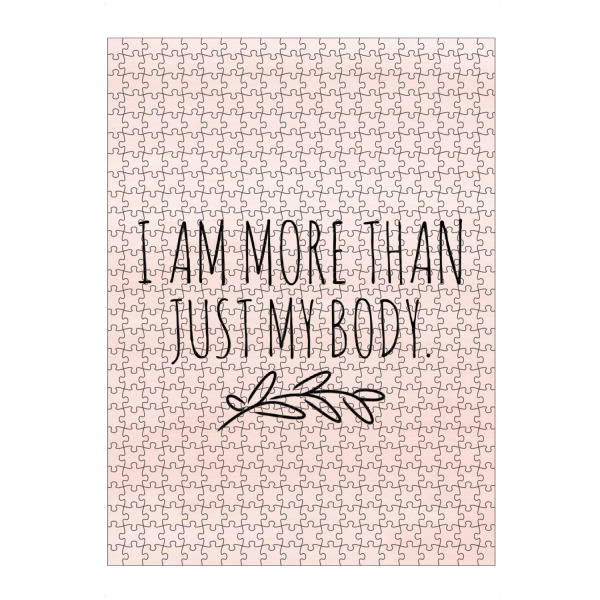 Puzzle Ravensburger "Ich bin mehr spruch" artboxONE - Typografie - Spruch,Feminismus,Selbstwert,Typo,Typography,Female,Woman,Feminism,Quote
