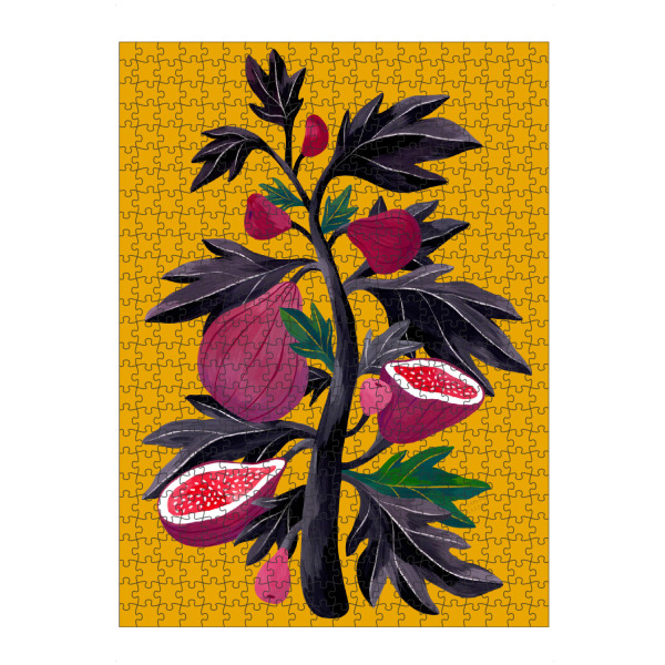 Puzzle Ravensburger "Flaming Garden - Feigenbaum" artboxONE - Natur,Floral,Comic,Essen & Trinken / Obst & Gemüse