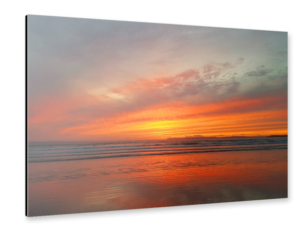 Alu-Dibond "Sonnenuntergang am Atlantik" 30x20 cm artboxONE