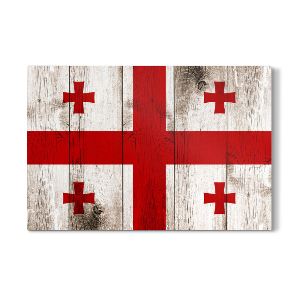 Galerie-Print "Georgien Vintage Flagge" 30x20 cm artboxONE