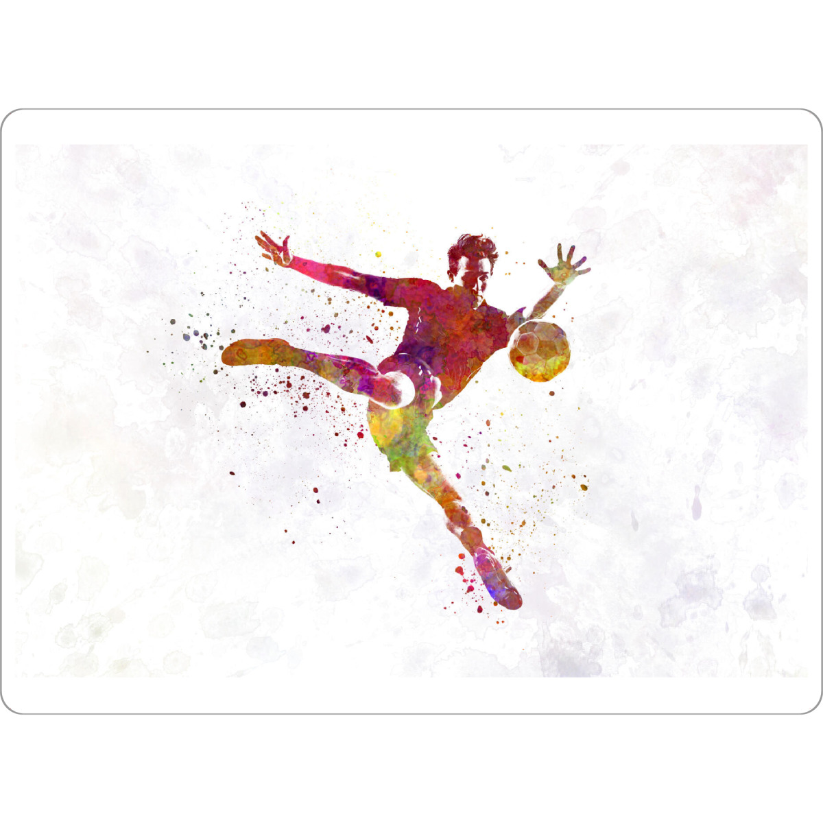 Tischset "Soccer player in watercolor-n" artboxONE - Sport / Fußball