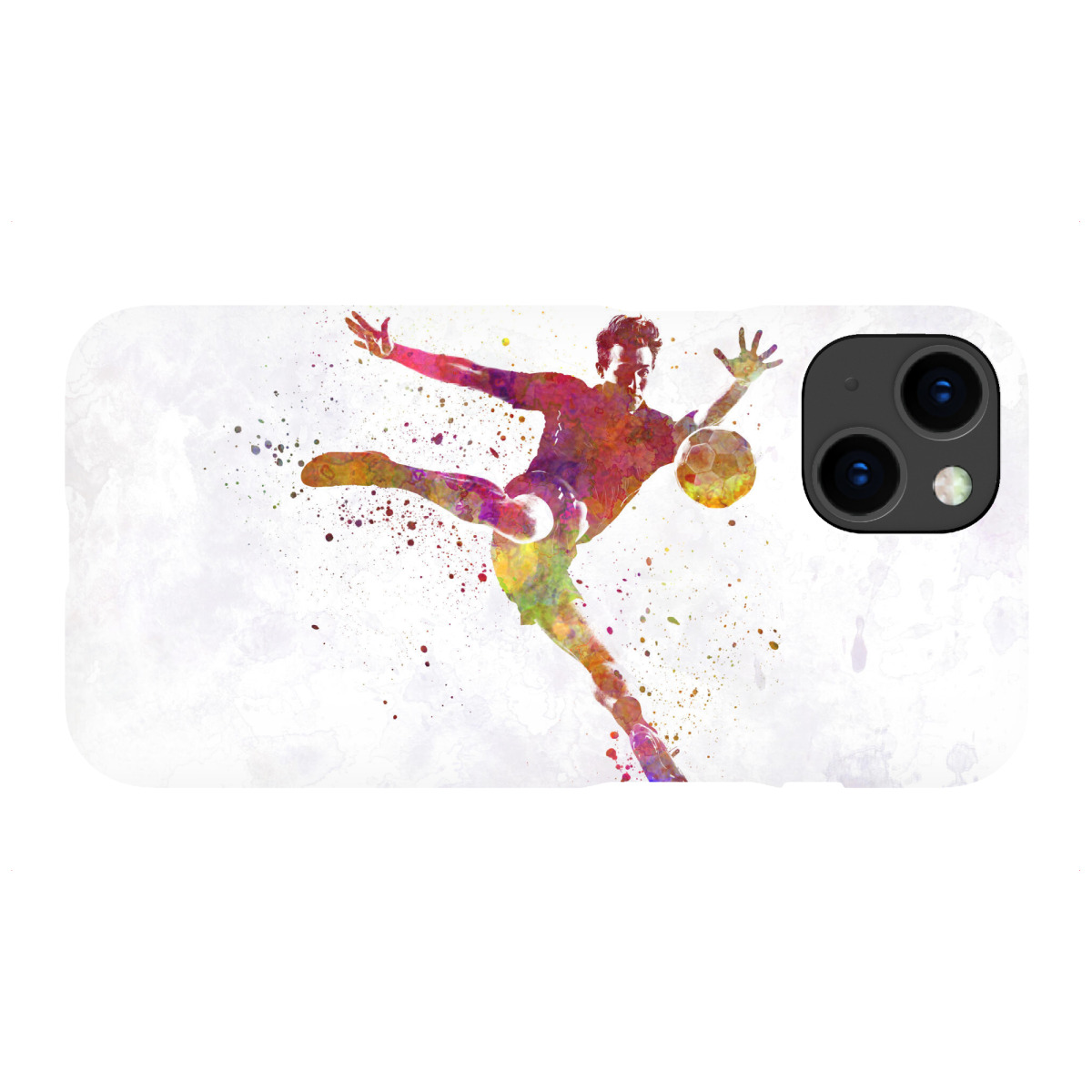 iPhone "Soccer player in watercolor-n" Premium-Case Handyhülle artboxONE