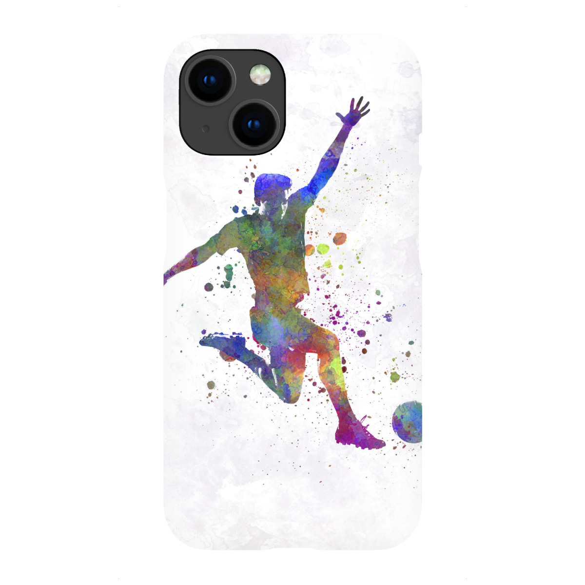 "Soccer player in watercolor-k"für iPhone - Premium-Case Handyhülle artboxONE