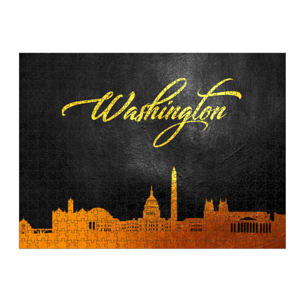 artboxONE Puzzle "Washington Gold Skyline" artboxONE - Reise,Städte / Washington