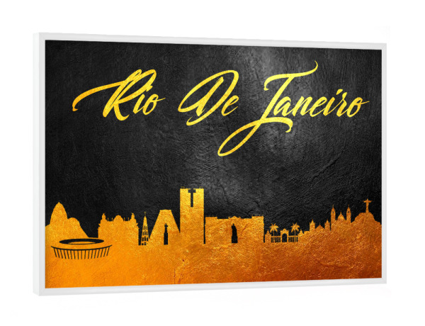 Poster mit weißem Rahmen "Rio De Janeiro Brazil" artboxONE - Reise,Städte / Rio de Janeiro - Rio de janeiro,Brazll,Brasilien,City,Stadt,Reise,Travel