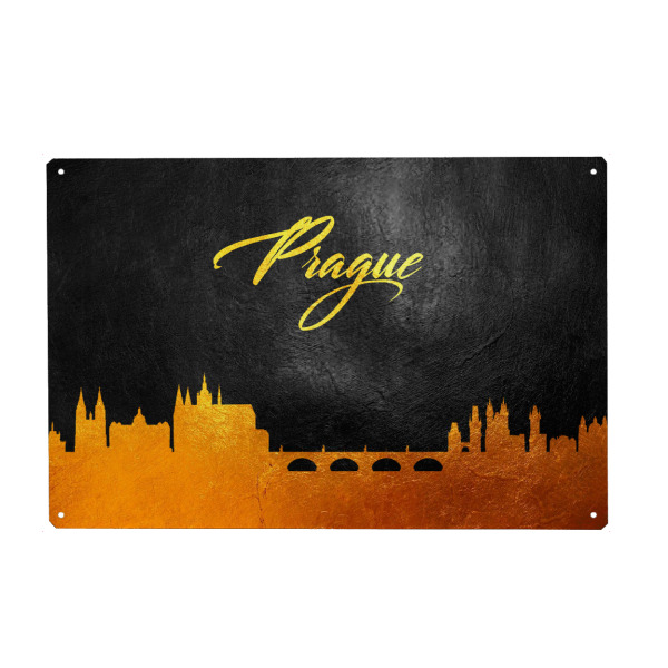 Metall Poster "Prague Czech Republic" artboxONE - Städte,Reise,Städte / Prag - Prague,Prague skyline,Prag,Tschechien,Czech,Stadt,City,Reise,Travel