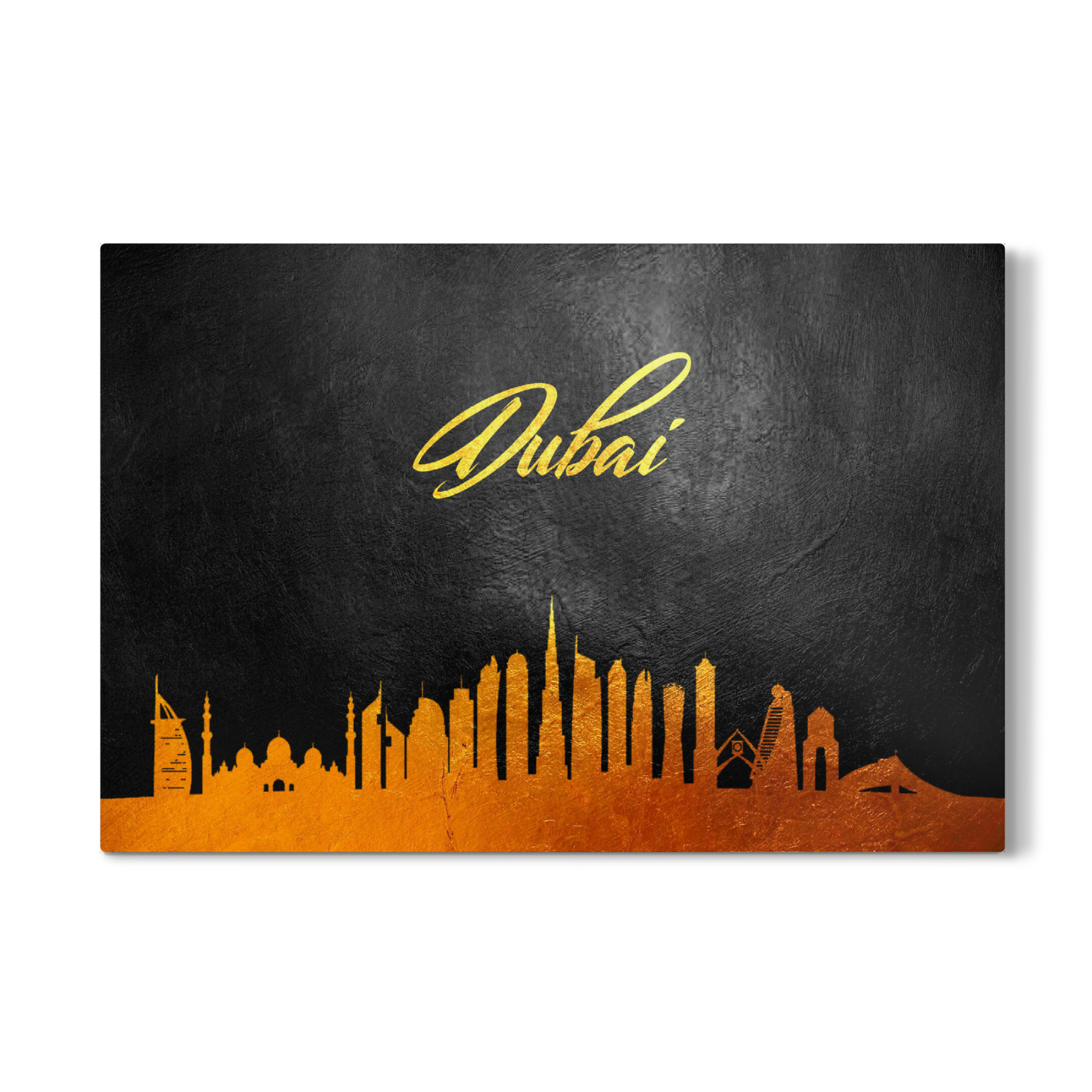 Galerie-Print "Dubai UAE Gold Skyline" 30x20 cm artboxONE
