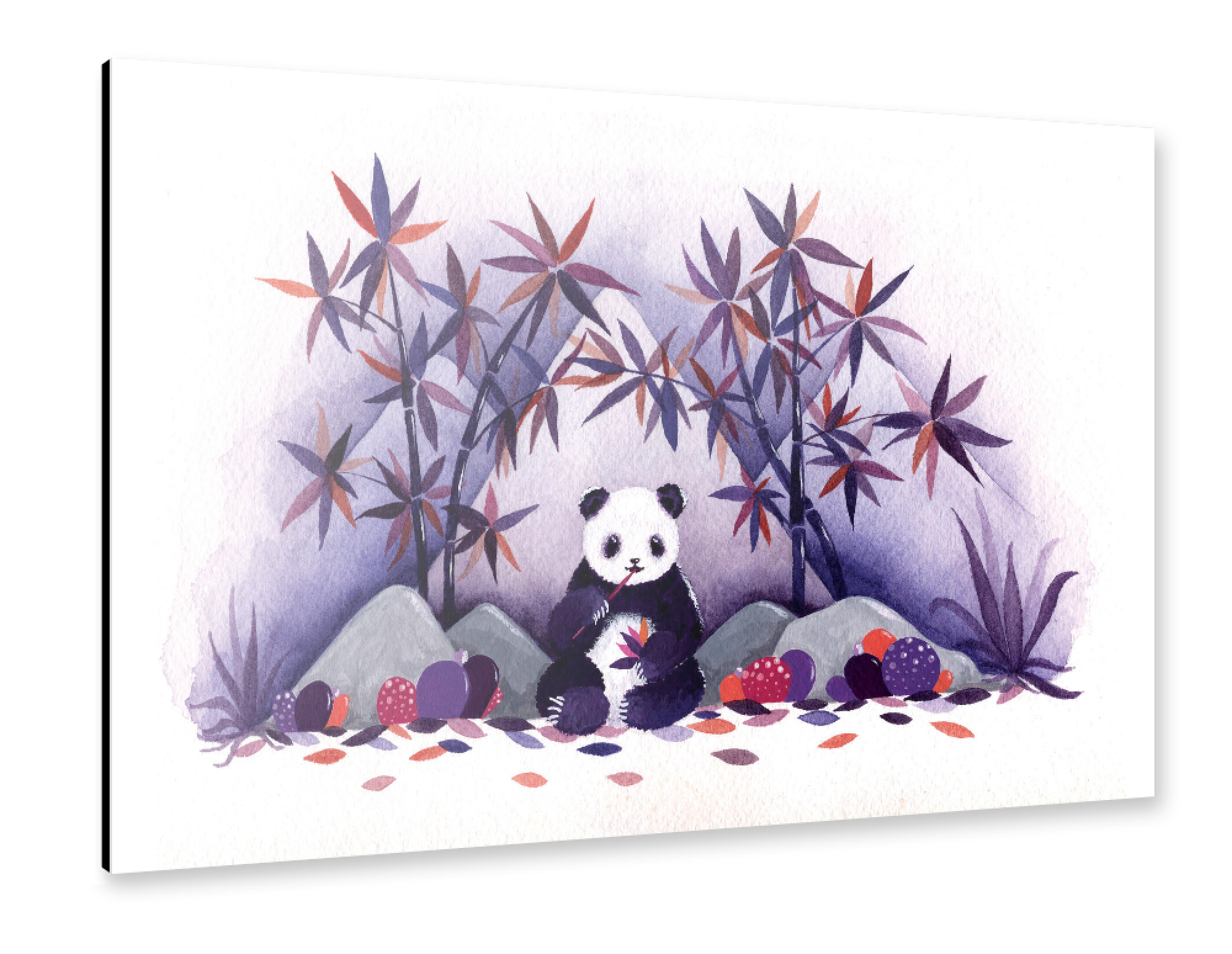 Alu-Dibond "Fantom Fifi Art-Panda Bamboo" 75x50 cm artboxONE