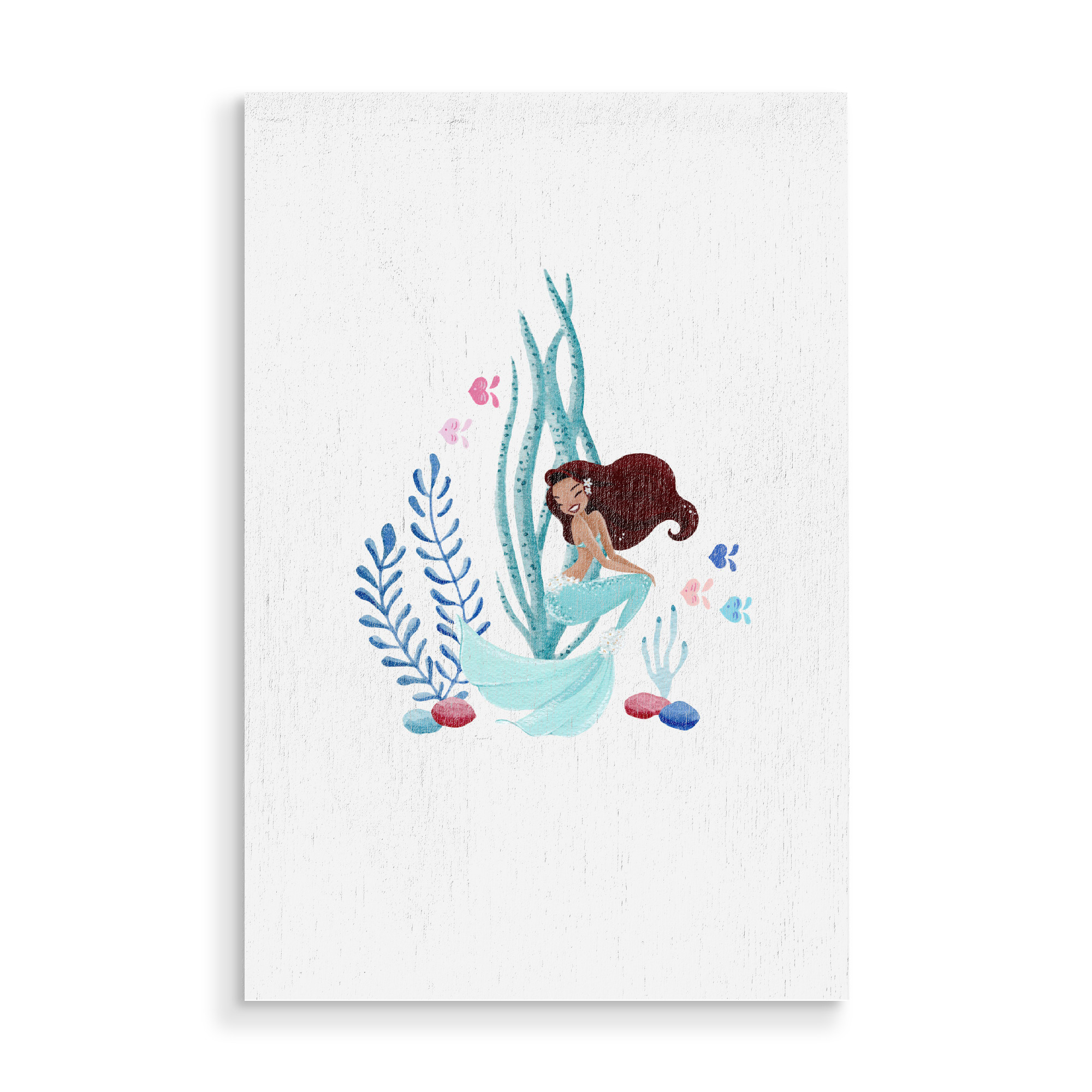 Holzbild "Fantom Fifi Art-Mermaid Underwater" artboxONE - Natur,Comic,Menschen,Unterwasser