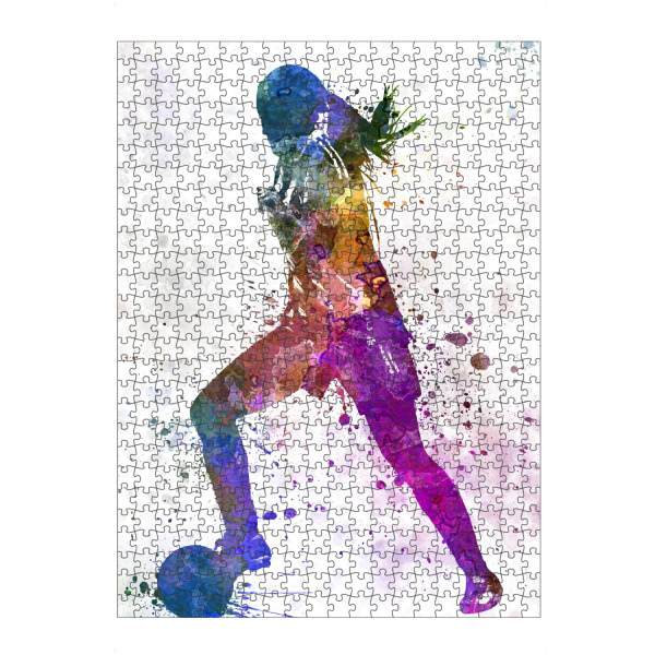 Puzzle Ravensburger "Soccer player in watercolor" artboxONE - Sport / Fußball