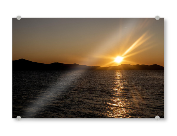Acrylglasbild "Sonnenuntergang in Zadar" artboxONE - Natur,Reise,Reise / Strand und Meer