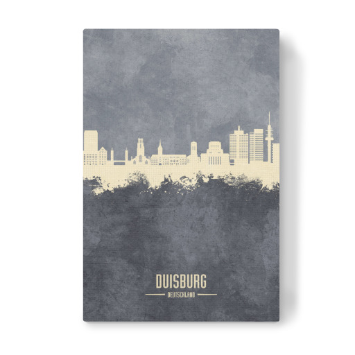 Duisburg Germany Skyline Grey
