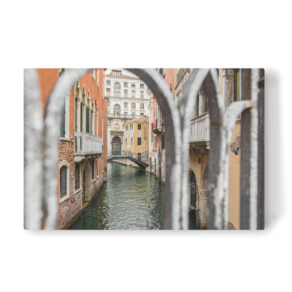 Leinwandbild "Blick von einer Brücke in Venedig" artboxONE - Städte,Reise,Architektur