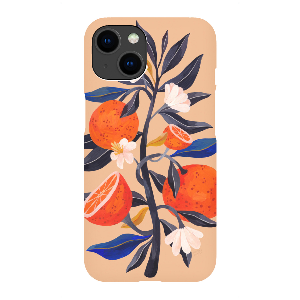 "Flaming Garden - Orangenbaum"für iPhone - Premium-Case Handyhülle artboxONE