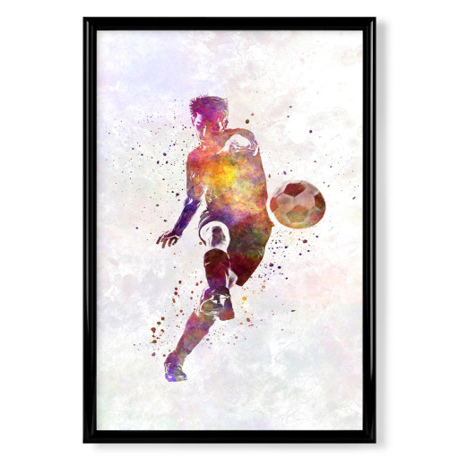 Soccer player in watercolor-p