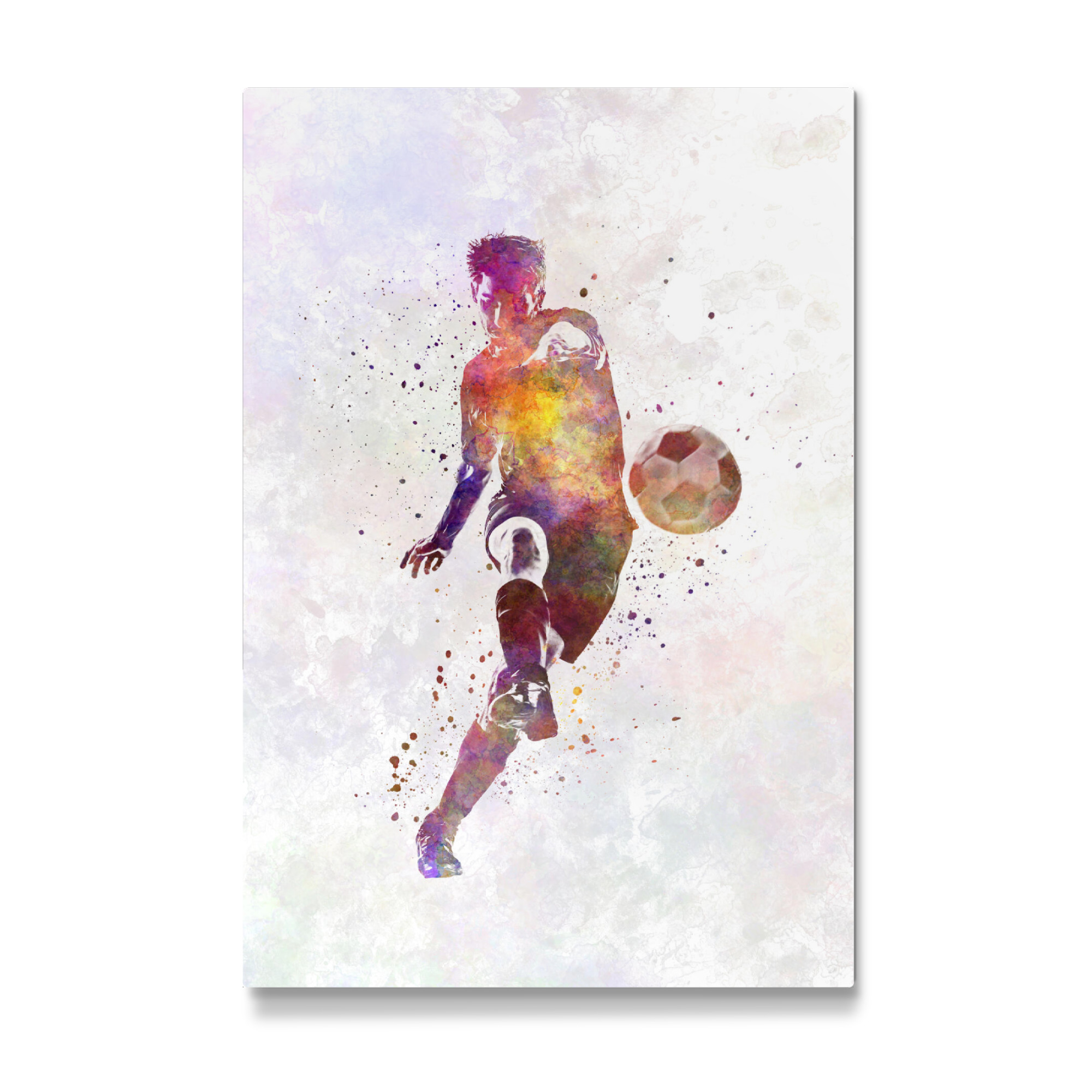Galerie-Print "Soccer player in watercolor-p" 75x50 cm artboxONE