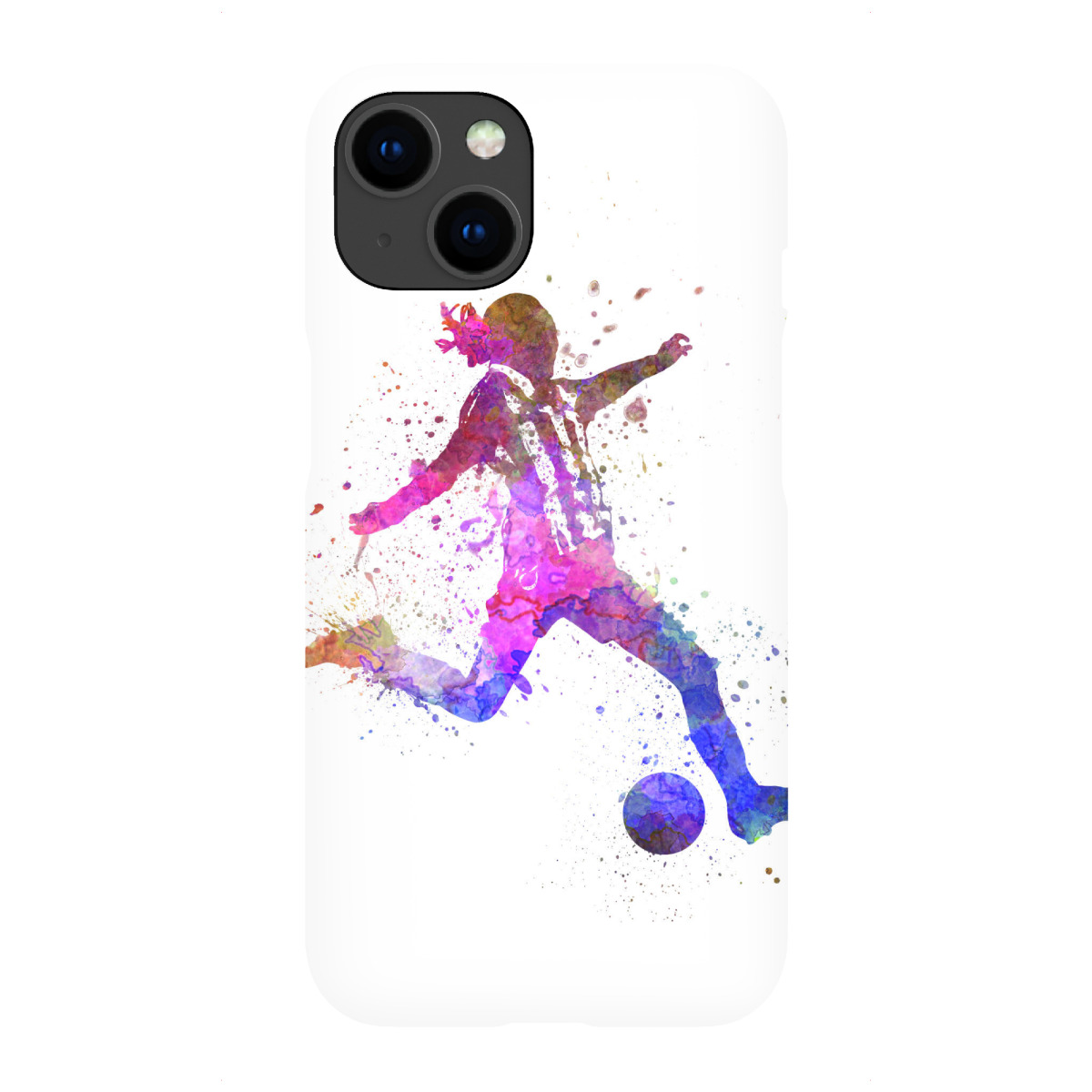 "Soccer player in watercolor-c"für iPhone - Premium-Case Handyhülle artboxONE