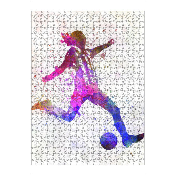 artboxONE Puzzle "Soccer player in watercolor-c" artboxONE - Sport / Fußball